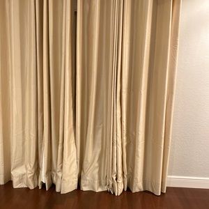 Room darkening curtains